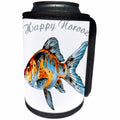 3dRose Taiche - Greeting Card - Happy Norooz - Happy Norooz Shubunkin Goldfish Persian New Year - Can Cooler Bottle Wrap (cc_275648)