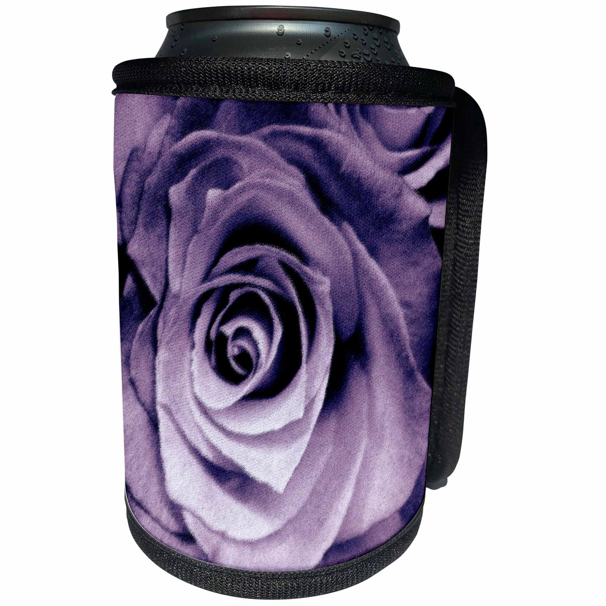 3dRose JaclinArt Garden Nature Florals Flowers Roses Bouquet Wedding - Lavender purple rose - Can Cooler Bottle Wrap (cc_27565)