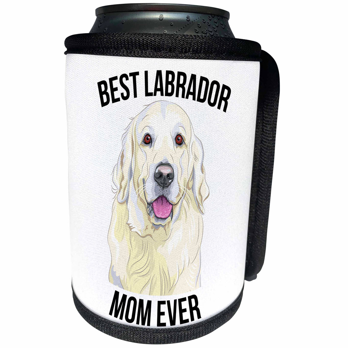 3dRose Carsten Reisinger - Illustrations - Best Labrador Mom Ever - Can Cooler Bottle Wrap (cc_275689)