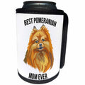 3dRose Carsten Reisinger - Illustrations - Best Pomeranian Mom Ever - Can Cooler Bottle Wrap (cc_275690)