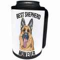 3dRose Carsten Reisinger - Illustrations - Best German Shepherd Mom Ever - Can Cooler Bottle Wrap (cc_275693)