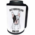 3dRose Carsten Reisinger - Illustrations - Best French Bulldog Mom Ever - Can Cooler Bottle Wrap (cc_275694)