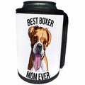 3dRose Carsten Reisinger - Illustrations - Best Boxer Mom Ever - Can Cooler Bottle Wrap (cc_275697)