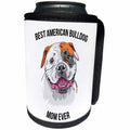 3dRose Carsten Reisinger - Illustrations - Best American Bulldog Mom Ever - Can Cooler Bottle Wrap (cc_275698)
