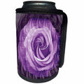3dRose JaclinArt Garden Nature Florals Flowers Roses Wreath Fantasy Dreams Wedding - Pastel Purple Rose and Rose Petal Dreams - Can Cooler Bottle Wrap (cc_27570)