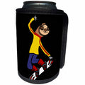3dRose All Smiles Art Sports and Hobbies - Funny Cute Sloth Snowboarding Cartoon - Can Cooler Bottle Wrap (cc_275783)