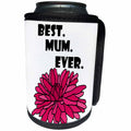 3dRose All Smiles Art Funny - Funny Cool Best Mom Ever Chrysanthemum Flower Pun - Can Cooler Bottle Wrap (cc_275809)