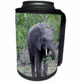 3dRose Sven Herkenrath Animal - A Large Elephant Coming out of a Forest Wildlife Photography - Can Cooler Bottle Wrap (cc_275845)