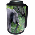 3dRose Sven Herkenrath Animal - Side View of a Gorgeous Elephant in the Forest Wildlife Photography - Can Cooler Bottle Wrap (cc_275850)