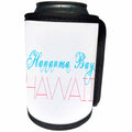 3dRose Alexis Design - American Beaches - American Beaches - Hanauma Bay, Hawaii, blue, red on white - Can Cooler Bottle Wrap (cc_276039)