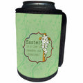 3dRose Beverly Turner Easter Design and Photography - Easter is a time to remember our Blessings, Cross, Lilies, Vine Design - Can Cooler Bottle Wrap (cc_276168)