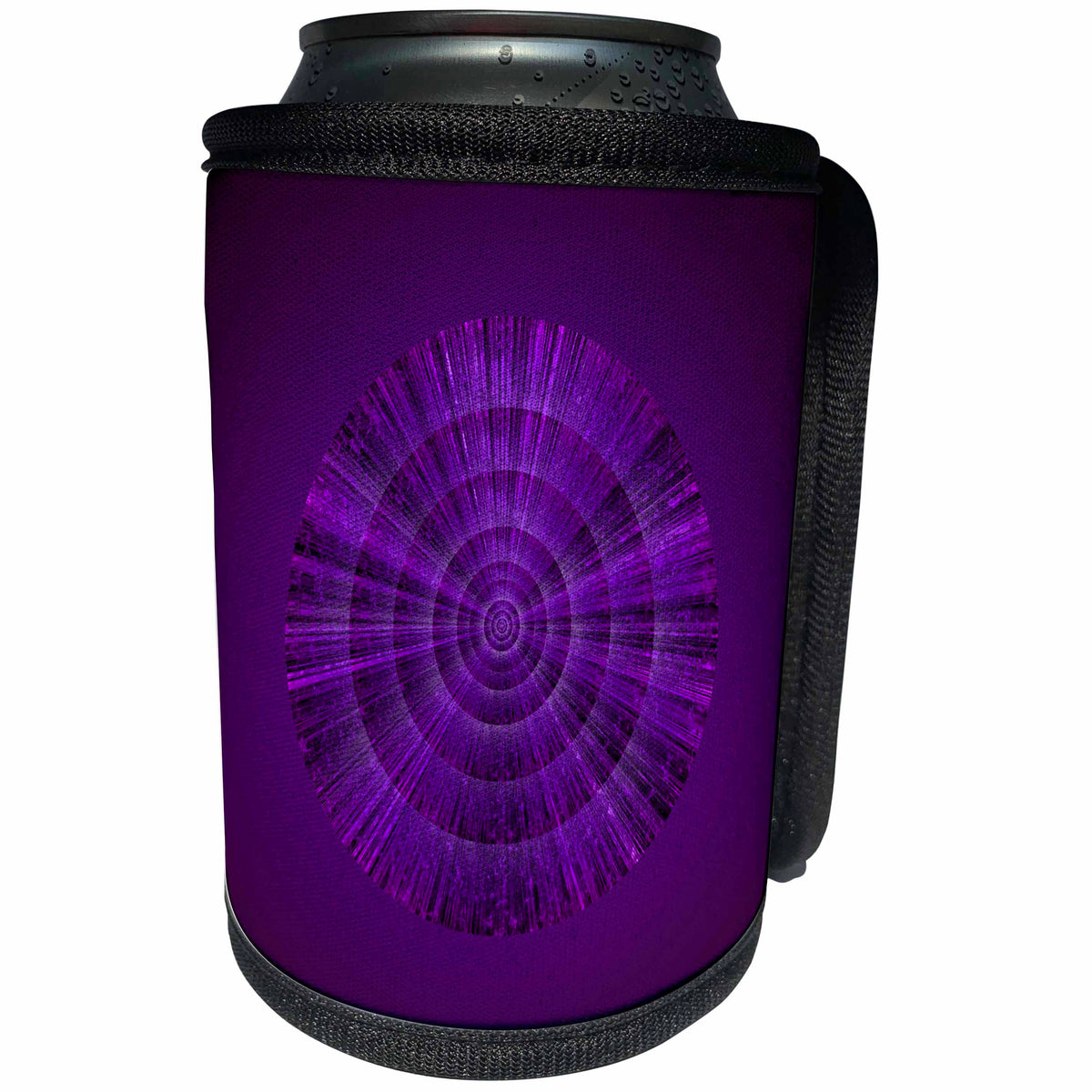 3dRose Andrea Haase Abstract - Purple Abstract Modern Iris Graphic - Can Cooler Bottle Wrap (cc_276201)