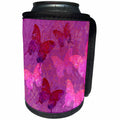 3dRose Andrea Haase Animals Illustration - Butterfly Illustration With Handwriting And Swirls - Can Cooler Bottle Wrap (cc_276226)
