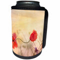 3dRose Andrea Haase Nature Photography - Poppy Flowers At Sunset - Can Cooler Bottle Wrap (cc_276247)
