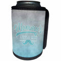 3dRose Andrea Haase Inspirational Typography - Mommys Little Boy Blue Watercolor Typography - Can Cooler Bottle Wrap (cc_276352)