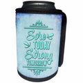 3dRose Andrea Haase Inspirational Typography - Sore Today Strong Tomorrow Motivational Typography - Can Cooler Bottle Wrap (cc_276359)