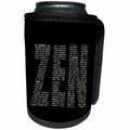 3dRose Andrea Haase Inspirational Typography - Zen Buddhism Definition Word Art - Can Cooler Bottle Wrap (cc_276361)