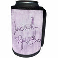 3dRose Andrea Haase Inspirational Typography - Love Is All You Need Typography Art - Can Cooler Bottle Wrap (cc_276383)