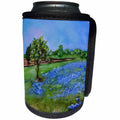 3dRose Melissa A. Torres Art Texas Art - Image of Texas Bluebonnet Landscape painting - Can Cooler Bottle Wrap (cc_276399)