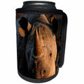 3dRose Danita Delimont - Rhinos - Desert black rhinoceros portrait, Kalahari Desert, Africa - Can Cooler Bottle Wrap (cc_276412)