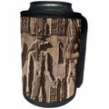 3dRose Can Cooler Bottle Wrap - Danita Delimont Egypt - Hieroglyphics on Pom Ombo Temple Walls