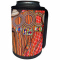 3dRose Danita Delimont - Jewelry - Africa, Kenya, Mara Ashnil. Masai tribal jewelry and ornamentation. - Can Cooler Bottle Wrap (cc_276458)