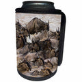 3dRose Danita Delimont - Animals - Tanzania. Wildebeest herd crossing the Mara River, Serengeti NP. - Can Cooler Bottle Wrap (cc_276563)