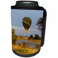 3dRose Danita Delimont - Travel - Tanzania, Serengeti NP. Hot air balloon crossing the Mara River. - Can Cooler Bottle Wrap (cc_276591)
