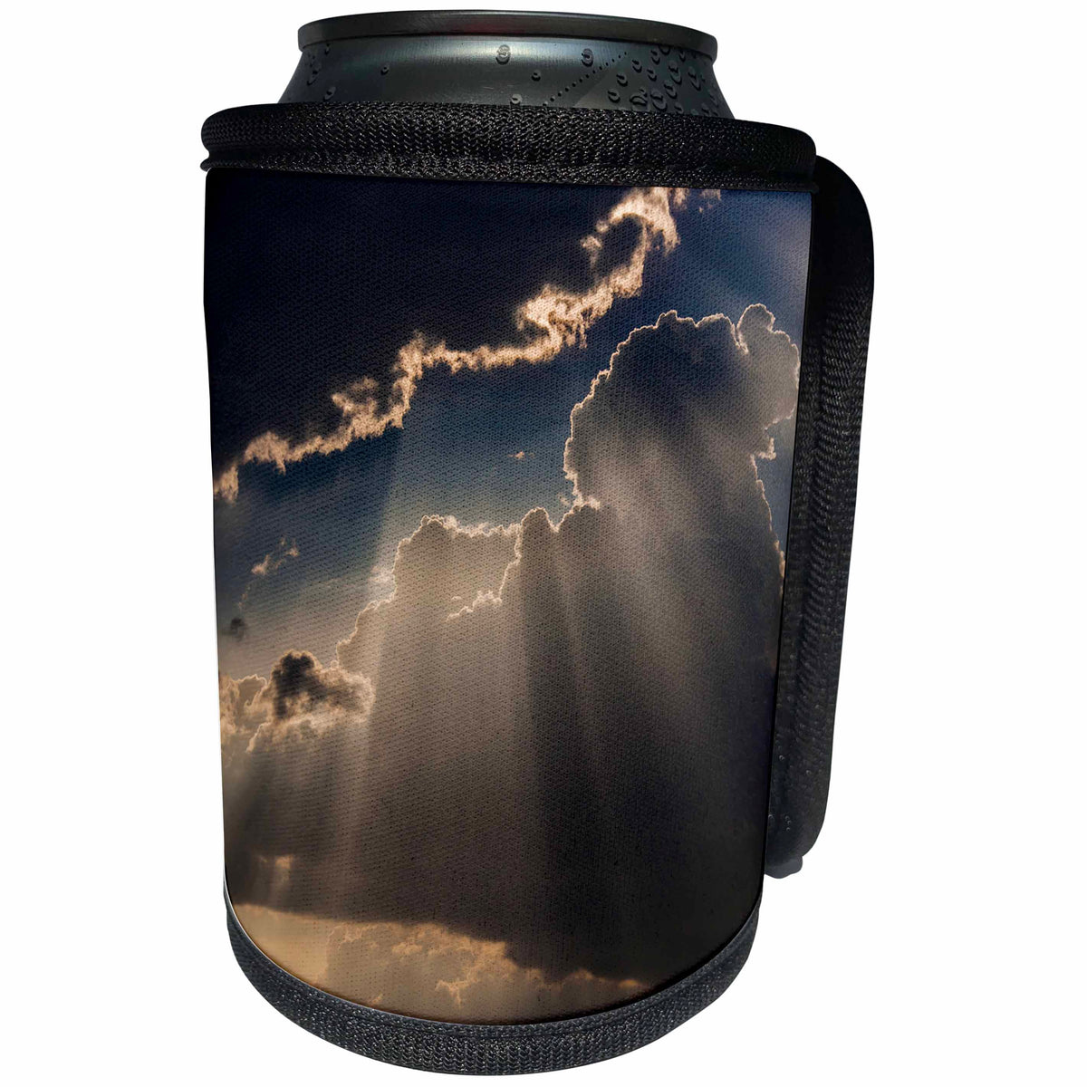 3dRose Danita Delimont - Weather - Sun rays and clouds, Togo, Africa - Can Cooler Bottle Wrap (cc_276610)