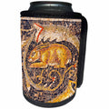 3dRose Danita Delimont - Artwork - Hare Mosaic, New House Of Hunt, Bulla Regia, Tunisia, North Africa - Can Cooler Bottle Wrap (cc_276612)