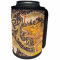 3dRose Danita Delimont - Artwork - Wolf Mosaic, New House Of Hunt, Bulla Regia, Tunisia, North Africa - Can Cooler Bottle Wrap (cc_276613)