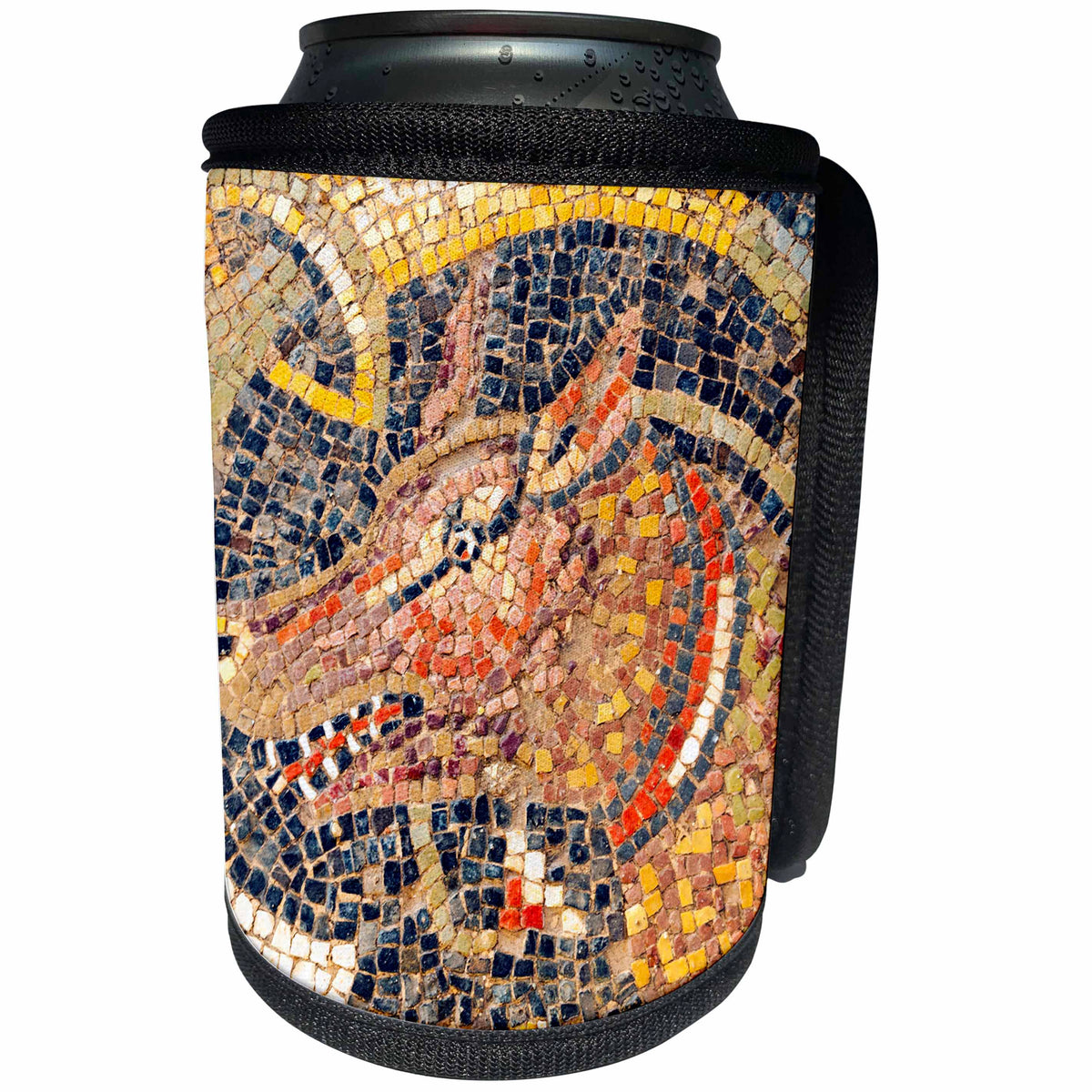 3dRose Danita Delimont - Artwork - Hunting dog Mosaic, New House Of Hunt, Bulla Regia, Tunisia - Can Cooler Bottle Wrap (cc_276614)