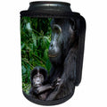 3dRose Danita Delimont - Baby animals - Mountain gorilla with baby. Bwindi Impenetrable Forest. Uganda - Can Cooler Bottle Wrap (cc_276655)