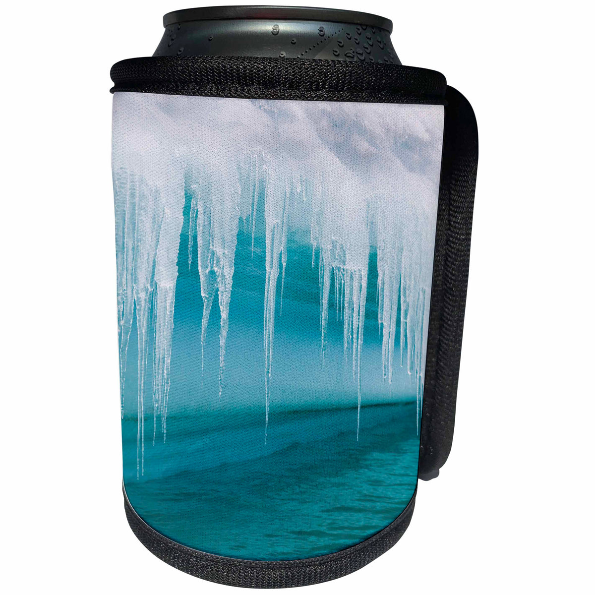 3dRose Danita Delimont - Icebergs - Icicles on edge of an iceberg, Antarctica - Can Cooler Bottle Wrap (cc_276664)