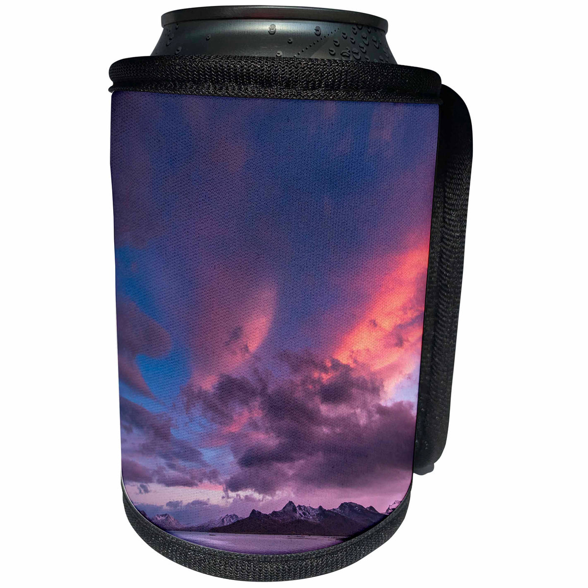 3dRose Danita Delimont - Sunsets - Antarctica, sunset, bay - Can Cooler Bottle Wrap (cc_276677)