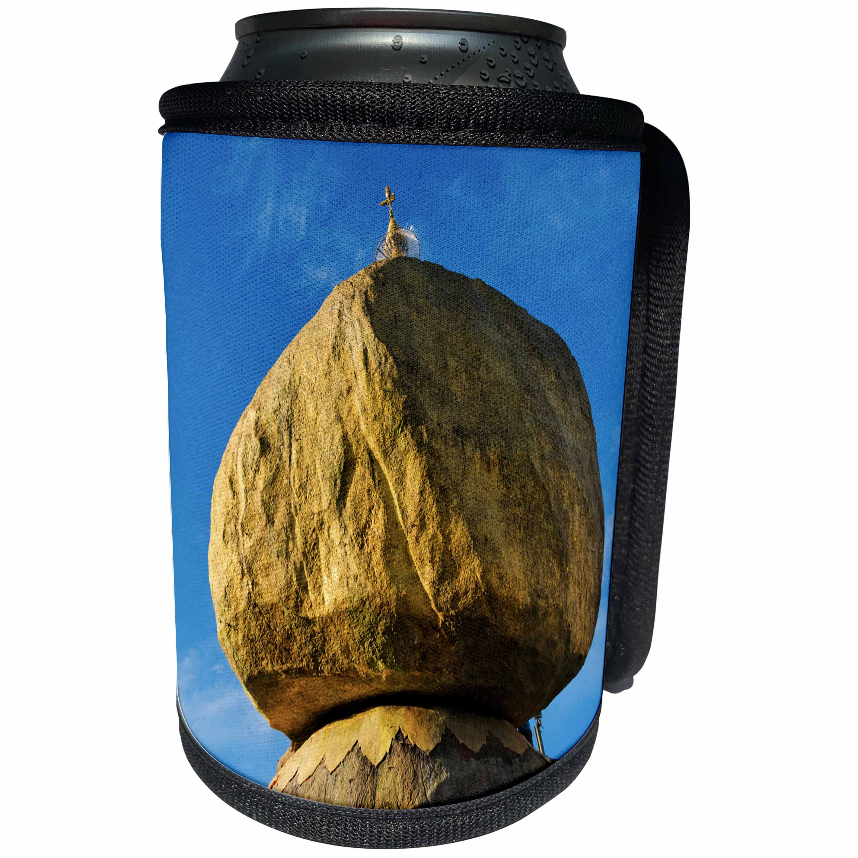 3dRose Danita Delimont - Temples - Kyaiktiyo Pagoda on Gold Rock, Mon State, Myanmar - Can Cooler Bottle Wrap (cc_276695)