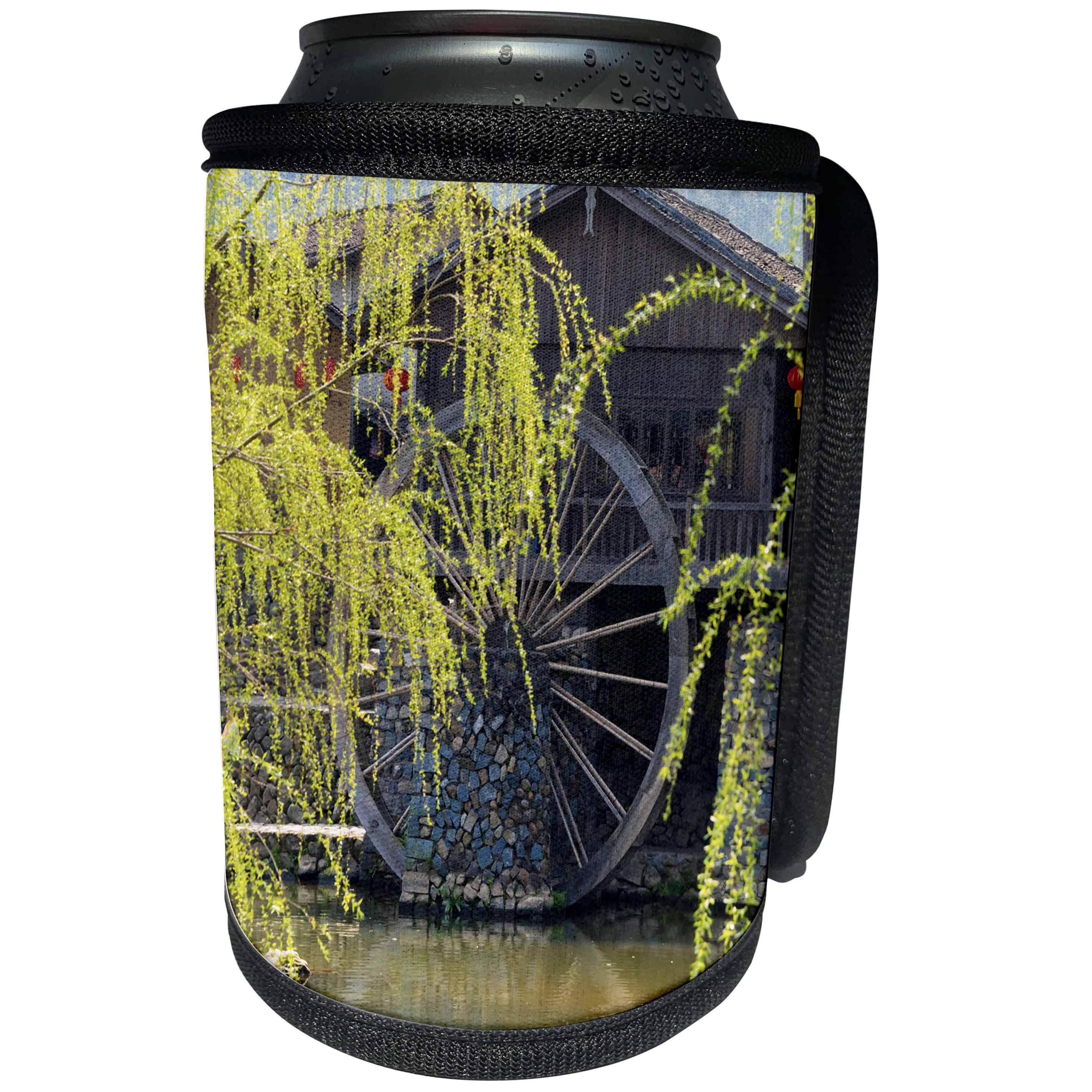 3dRose Danita Delimont - China - Weeping willow hide water in Yunshuiyao Village, Fujian, China - Can Cooler Bottle Wrap (cc_276740)