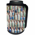 3dRose Danita Delimont - Patterns - Chinaware jugs adorn the Porcelain House, Tianjin, China - Can Cooler Bottle Wrap (cc_276759)