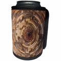 3dRose Danita Delimont - Patterns - India, New Delhi, Ceiling at Qtub Minar of the Alai Darwaza complex - Can Cooler Bottle Wrap (cc_276788)