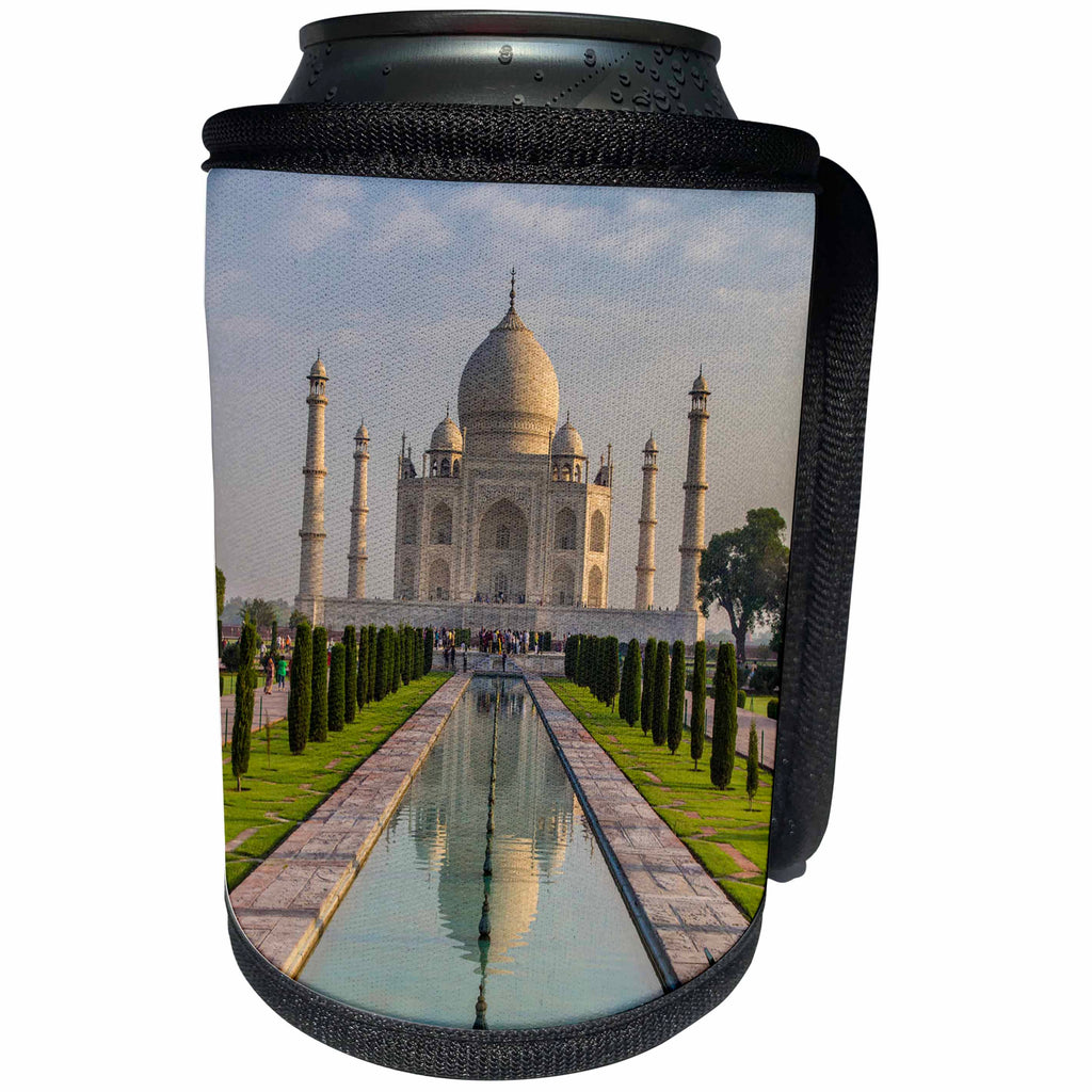 3dRose Danita Delimont - Travel - India. View of the Gardens of the Taj Mahal in Agra. - Can Cooler Bottle Wrap (cc_276792)