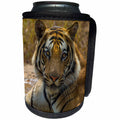 3dRose Danita Delimont - Big Cats - India. Bandhavgarh Tiger Reserve, Bengal tiger resting in water. - Can Cooler Bottle Wrap (cc_276806)