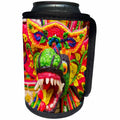 3dRose Danita Delimont - Festivals - Indonesia, Bali. Pura Penataran Sasih, Offerings of food. - Can Cooler Bottle Wrap (cc_276822)