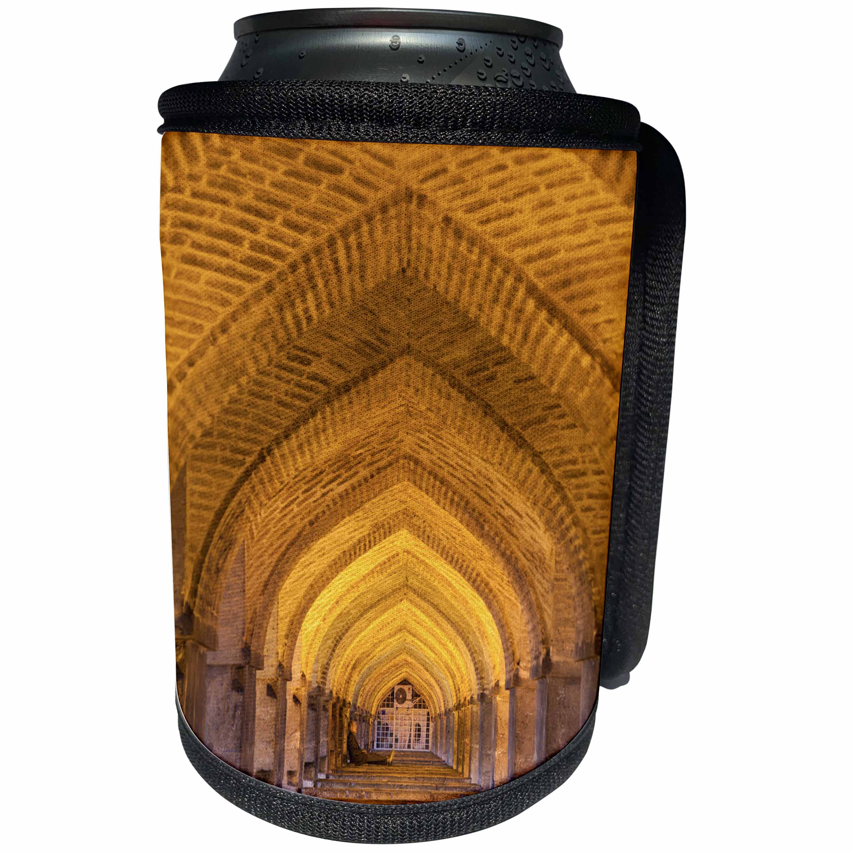 3dRose Danita Delimont - Architecture - Central Iran, Esfahan, Si O Seh Bridge, Dawn - Can Cooler Bottle Wrap (cc_276834)