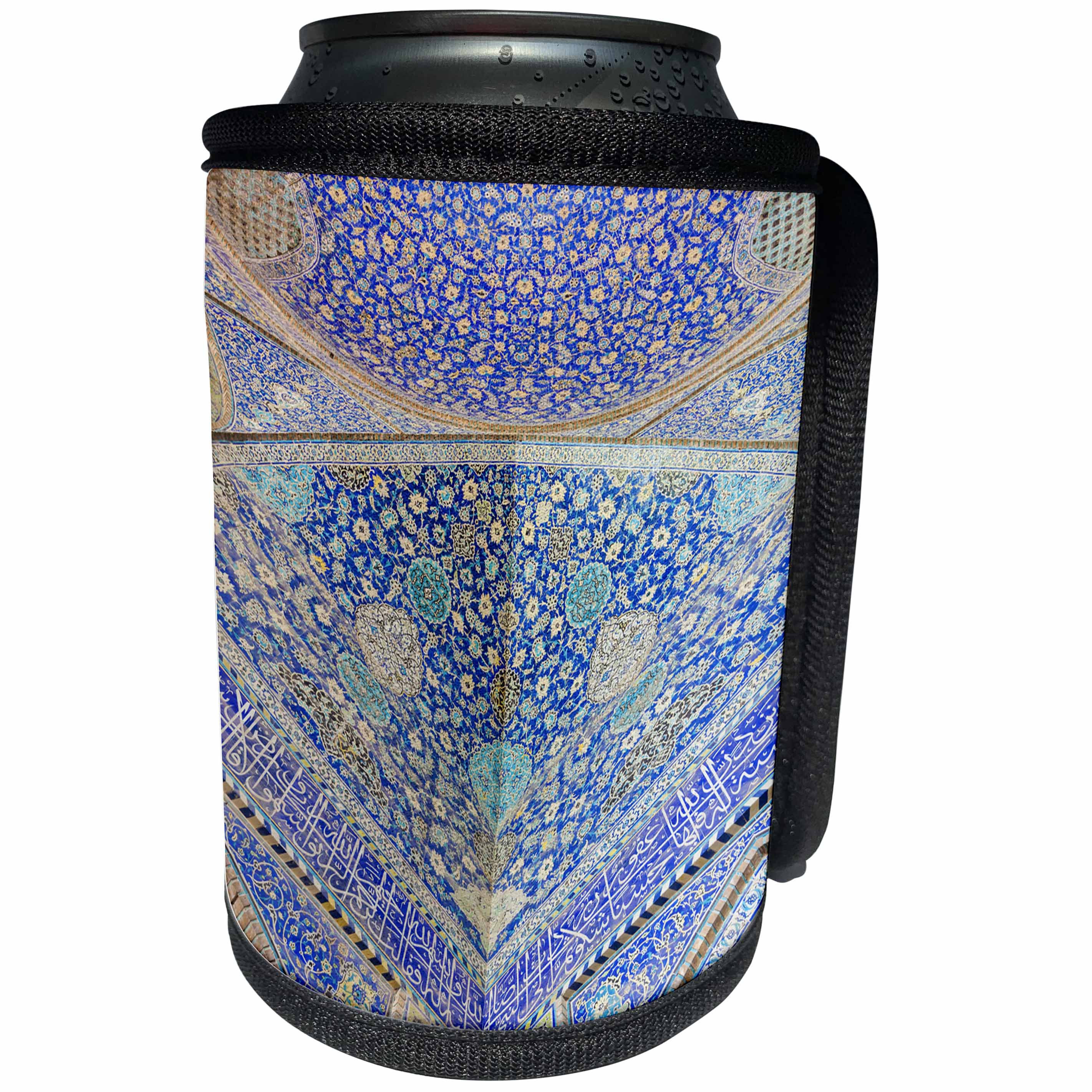 3dRose Danita Delimont - Architecture - Central Iran, Esfahan, Royal Mosque, Interior Mosaic detail. - Can Cooler Bottle Wrap (cc_276835)