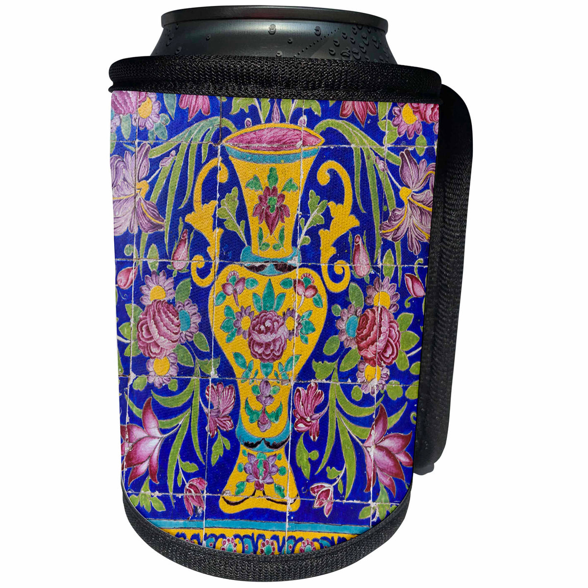 3dRose Danita Delimont - Artwork - Central Iran, Kashan, Agha Bozorg Mosque And Madreseh, Tilework - Can Cooler Bottle Wrap (cc_276850)