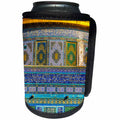3dRose Danita Delimont - Temples - Mosaics on Dome of the Rock Mosque, Temple Mount, Jerusalem, Israel. - Can Cooler Bottle Wrap (cc_276861)