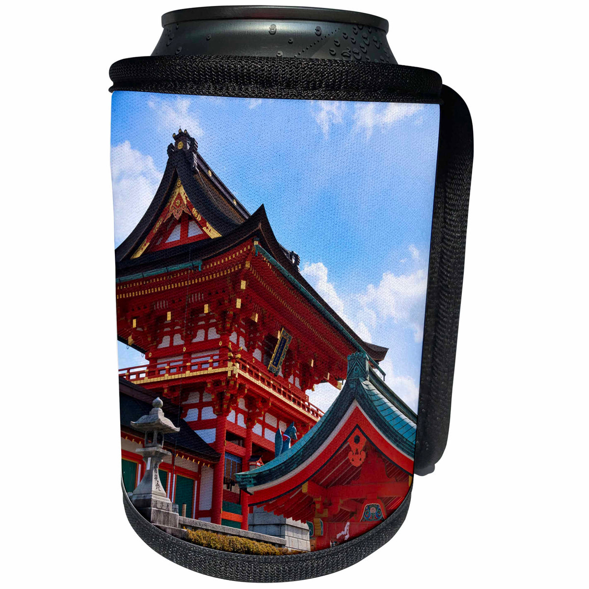 3dRose Danita Delimont - Temples - Fushimi Inari Shrine, Kyoto, Japan - Can Cooler Bottle Wrap (cc_276898)