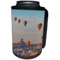 3dRose Danita Delimont - Travel - Turkey, Anatolia, Cappadocia, Goreme. Group of Hot air balloons. - Can Cooler Bottle Wrap (cc_276993)