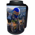 3dRose Danita Delimont - Travel - Turkey, Cappadocia, Hot air balloon flying above rock formations. - Can Cooler Bottle Wrap (cc_276997)