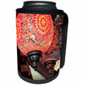 3dRose Danita Delimont - Markets - Turkey, Anatolia, Nevsehir, Uchisar, colorful, glass mosaic lamps. - Can Cooler Bottle Wrap (cc_277003)